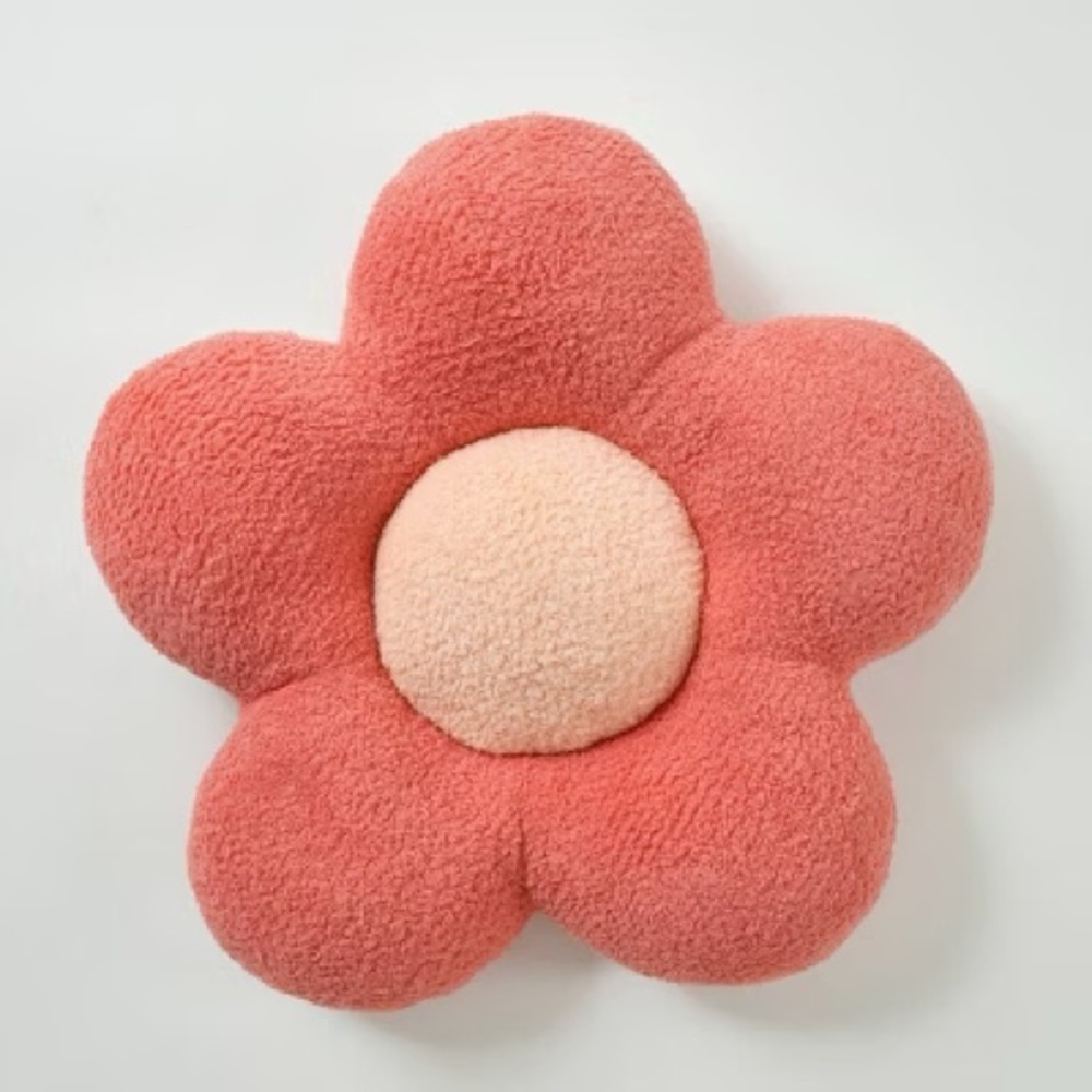 NEW 18x18 Cozy Bliss Flower Shaped Teen Decorative Pillow